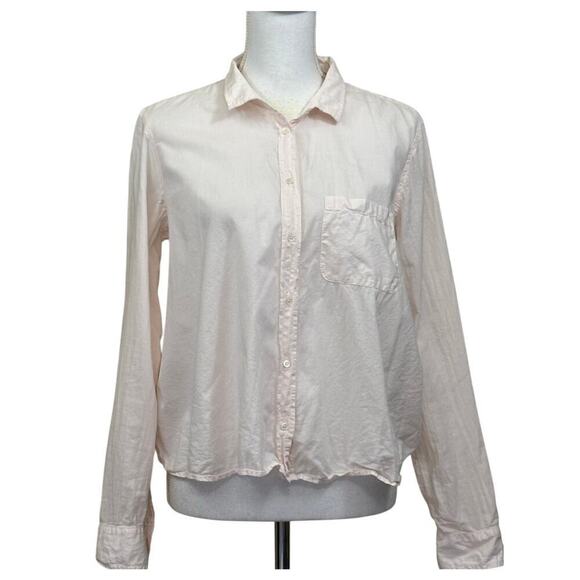 Xirena pink button down top, small, classic, timeless, pastel, everyday, simple - Picture 1 of 6